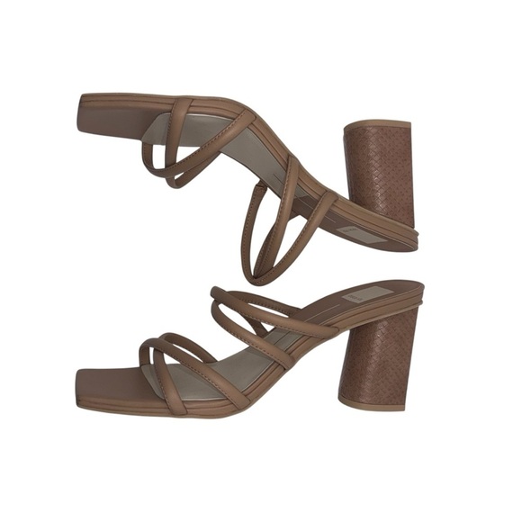 DOLCE VITA Women's Patsi Block Heel Sandal Women’s Size 10 M - Cafe Leather NWOB - Picture 7 of 10